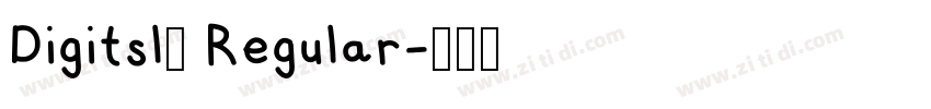 Digitsl2 Regular字体转换